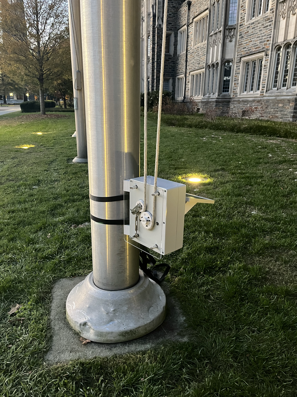 Remote flag adjustment device